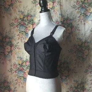 Black bra girdle corset